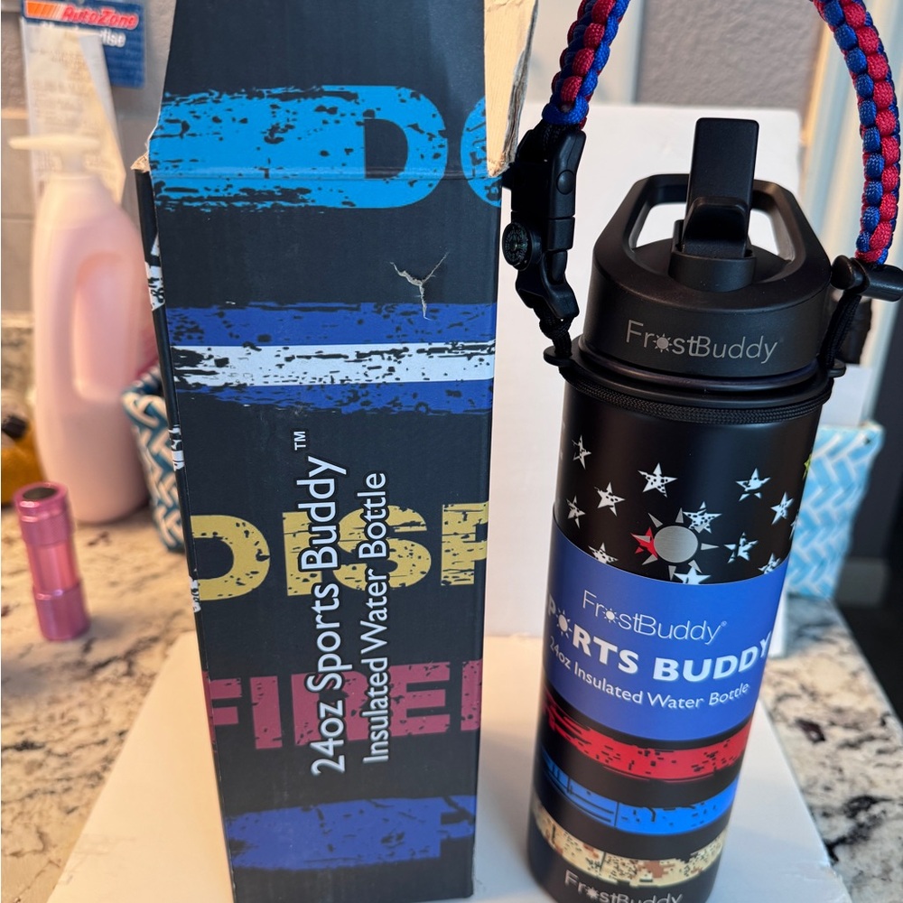 FrostBuddy~First Responder~24oz Sports Buddy Insulated Water Bottle~NEW IN BOX - Picture 6 of 8